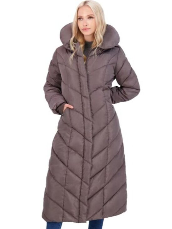 Steve Madden $225 Hooded Puffer Quilted Coat Winter Medium NWT - Picture 1 of 7